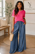 Stroll With a Friend Wide Leg Bottoms